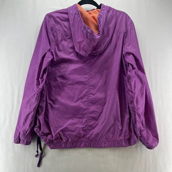 Prana Jacket Womens Sz M Fiona Anorak Windbreaker 1/2 Zip Hoodie Pullover Purple - Picture 2 of 11